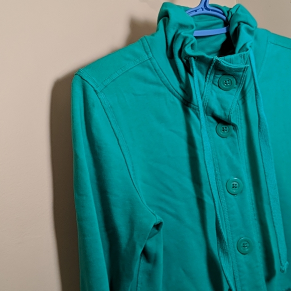 Green high necked sweat shirt - Picture 4 of 4